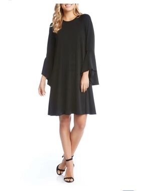 Lilly Pulitzer Black Bell-Sleeve Swing Dress
